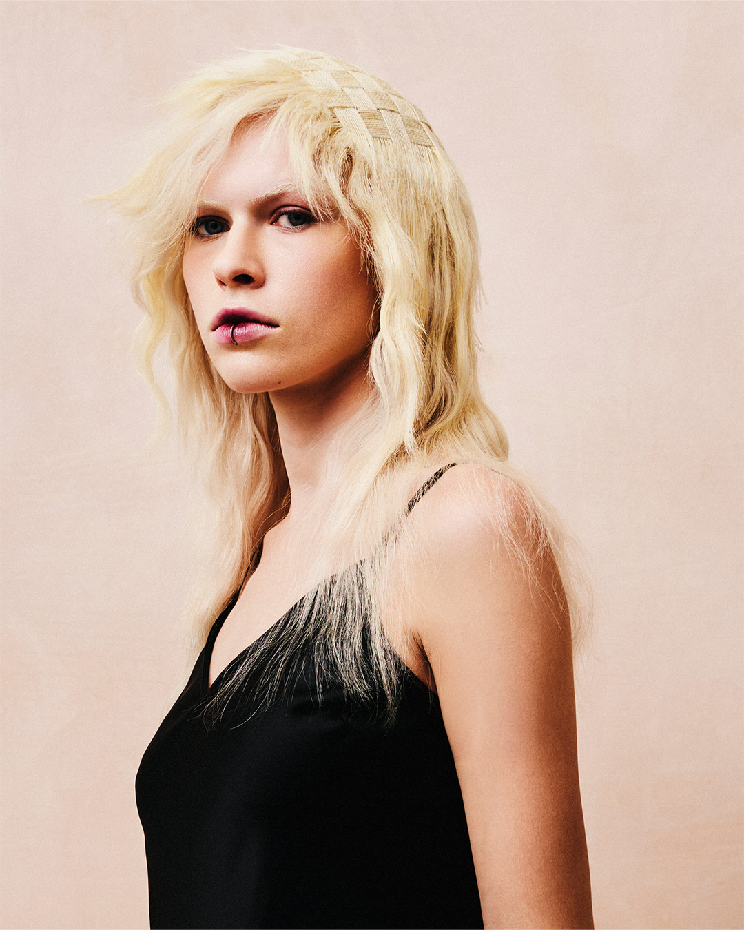 Blonde Layered Hair with Weave Detail - Harry Andreou - Unfinished Symphony Collection